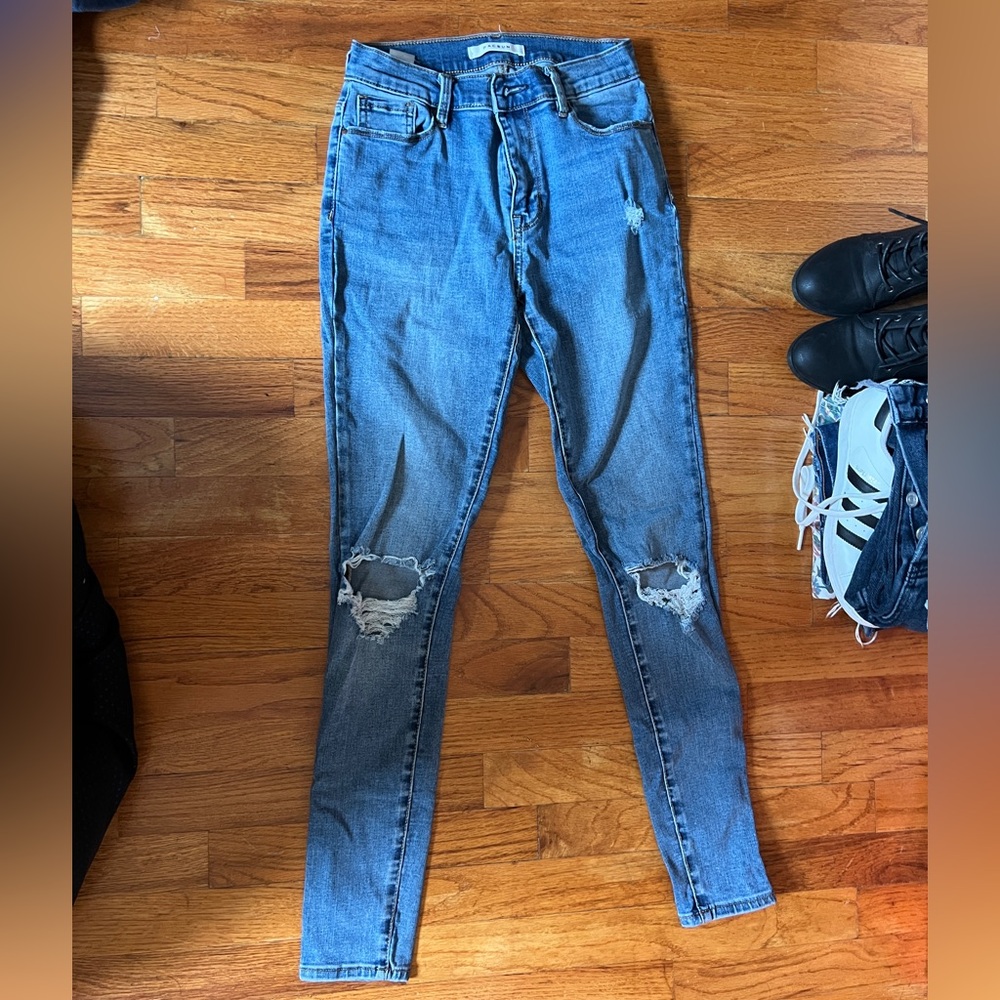 PacSun Classic Stretchy Skinny Blue Denim Jeans - Size 24